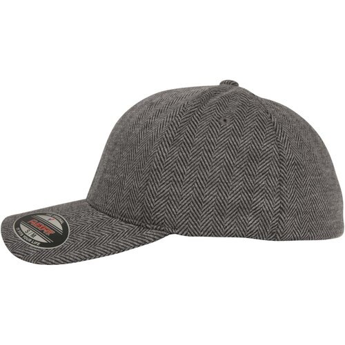 Flexfit Cap Heringbone Melange black / heather grey