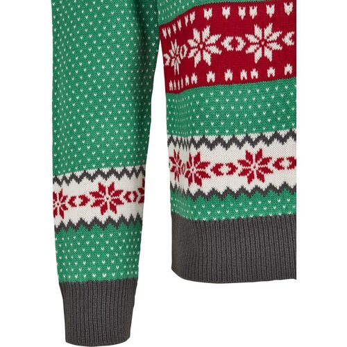 Urban Classics Sausage Dog Christmas Sweater treegreen/white/red/darkgrey L