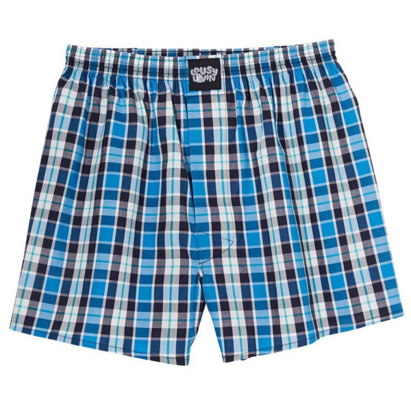 Lousy Livin Boxershorts "Lousy Check"   Island Blue L
