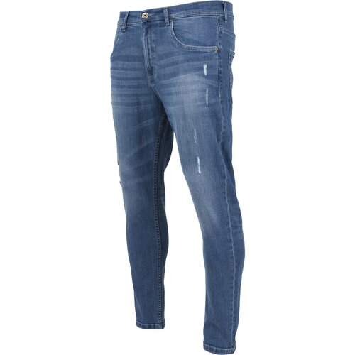 Urban Classics Skinny Ripped Stretch Denim Pants blue washed 30