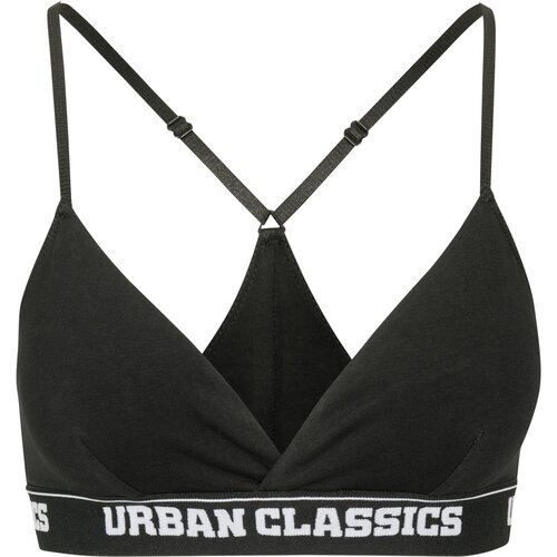 Urban Classics Ladies Triangle Logo Bra black M