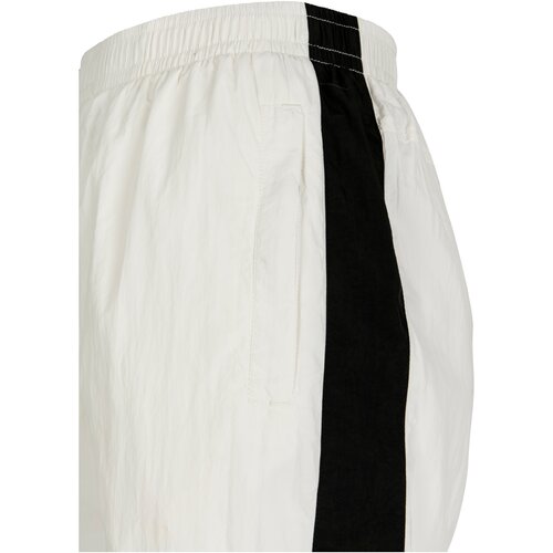 Urban Classics Ladies Striped Crinkle Pants wht/blk XS