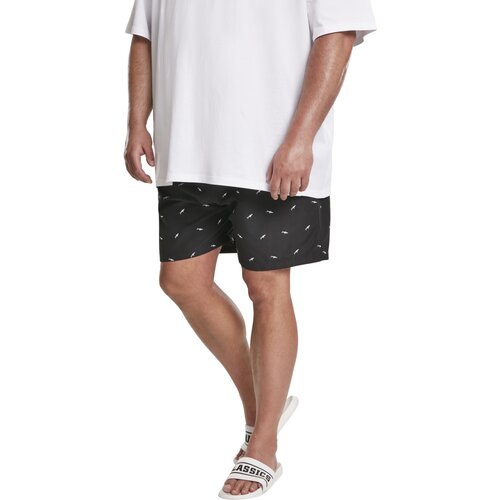 Urban Classics Embroidery Swim Shorts shark/black/white XXL