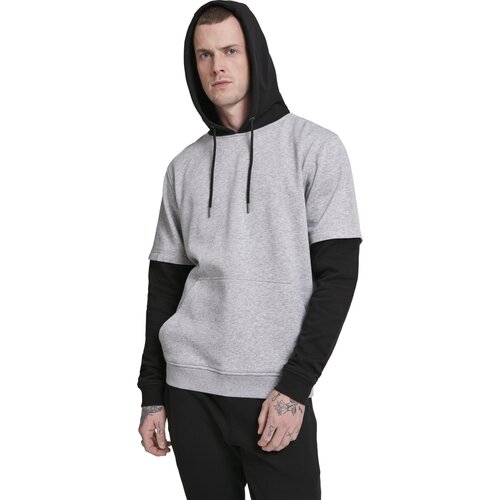 Urban Classics Double Layer Hoody gry/blk S
