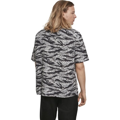 Urban Classics Pattern Resort Shirt stone camo S