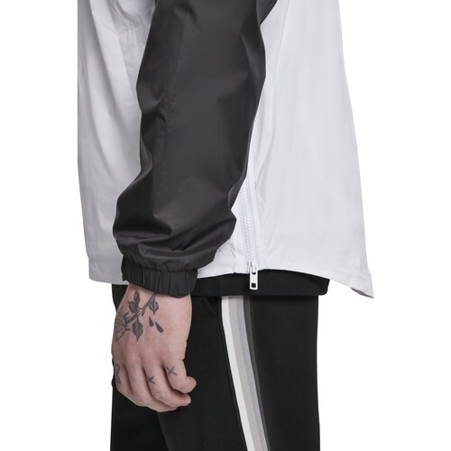 Urban Classics Stand Up Collar Pull Over Jacket blk/wht L