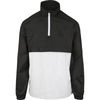 Urban Classics Stand Up Collar Pull Over Jacket blk/wht L