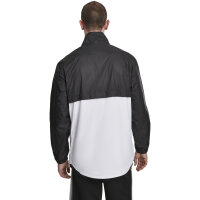 Urban Classics Stand Up Collar Pull Over Jacket blk/wht L
