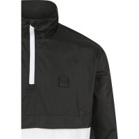 Urban Classics Stand Up Collar Pull Over Jacket blk/wht L