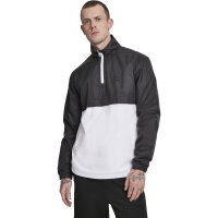 Urban Classics Stand Up Collar Pull Over Jacket blk/wht L