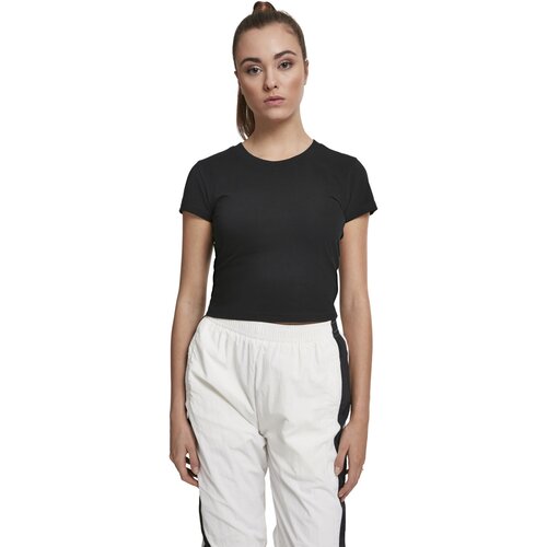 Urban Classics Ladies Stretch Jersey Cropped Tee black L