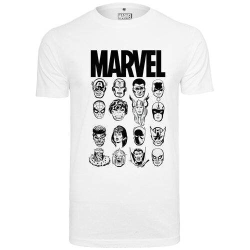 Merchcode Marvel Crew Tee white 3XL