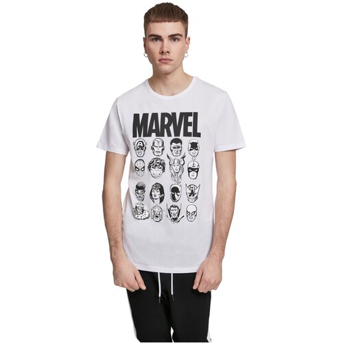 Merchcode Marvel Crew Tee white 3XL