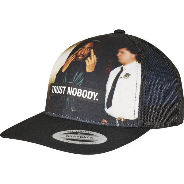 Mister Tee Tupac Trust Nobody Retro Trucker Cap black one size
