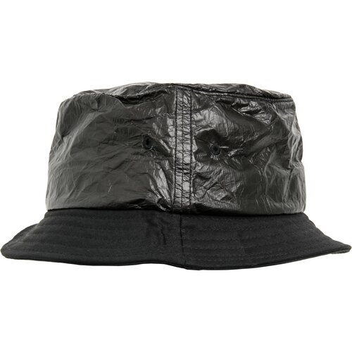 Yupoong Crinkled Paper Bucket Hat black one size