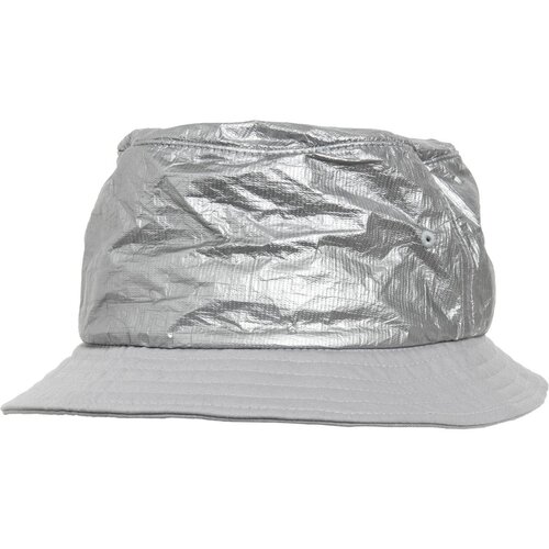 Yupoong Crinkled Paper Bucket Hat silver one size