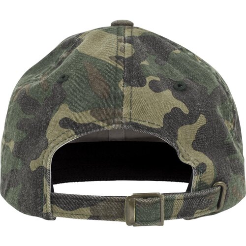 Yupoong Low Profile Camo Washed Cap wood camo one size