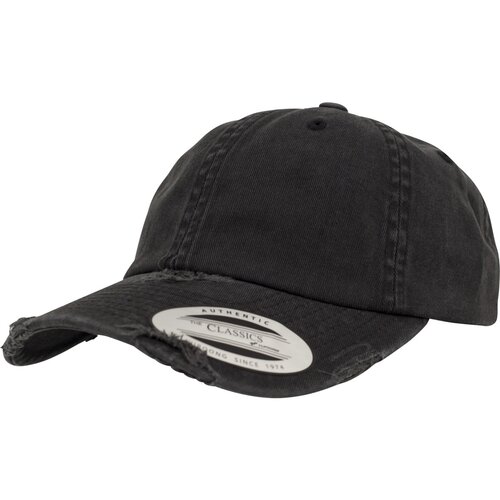 Yupoong Low Profile Destroyed Cap black one size