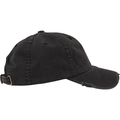 Yupoong Low Profile Destroyed Cap black one size