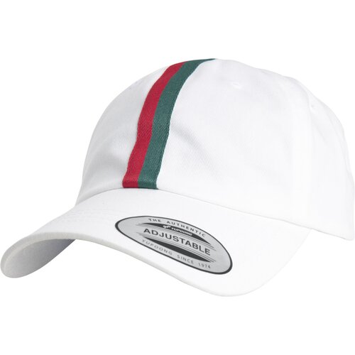 Yupoong Stripe Dad Hat white/firered/green one size