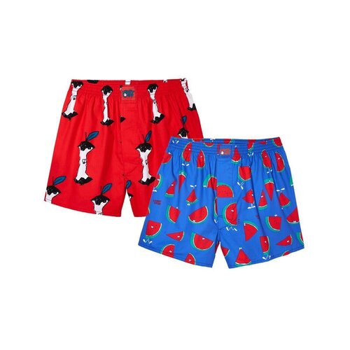 Lousy Livin Boxershorts Apple Melon 2 Pack Red/Royal S