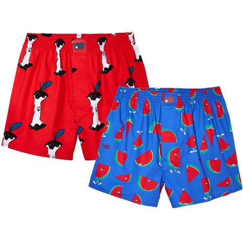 Lousy Livin Boxershorts Apple Melon 2 Pack Red/Royal M