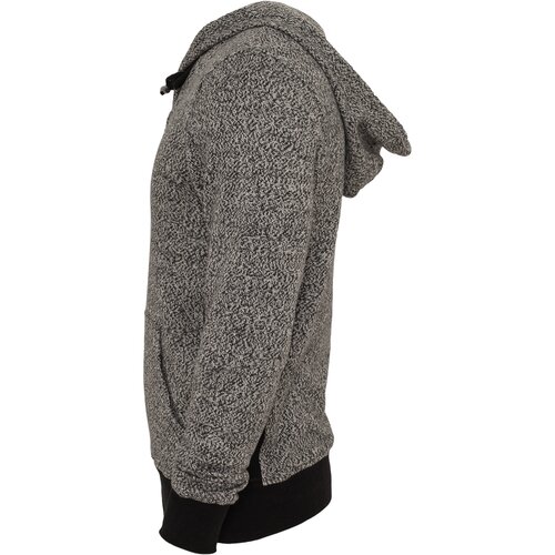 Urban Classics Melange Knitted Hoody black / grey L