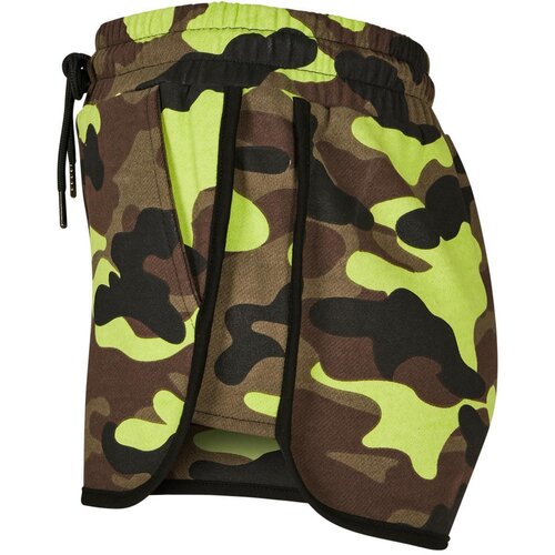 Urban Classics Ladies Printed Camo Hot Pants frozenyellow camo S