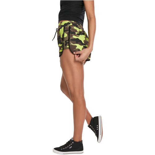 Urban Classics Ladies Printed Camo Hot Pants frozenyellow camo S