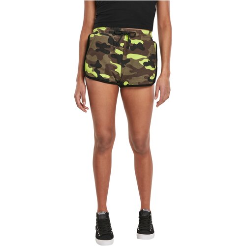 Urban Classics Ladies Printed Camo Hot Pants frozenyellow camo S