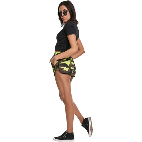 Urban Classics Ladies Printed Camo Hot Pants frozenyellow camo S