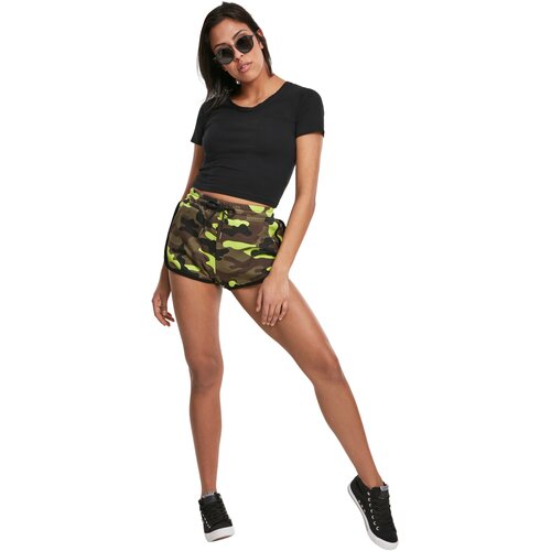 Urban Classics Ladies Printed Camo Hot Pants frozenyellow camo S