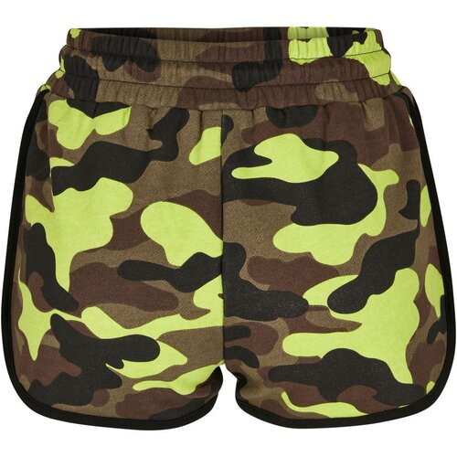 Urban Classics Ladies Printed Camo Hot Pants frozenyellow camo S