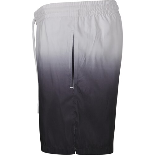 Urban Classics Dip Dye Swim Shorts wht/blk 3XL