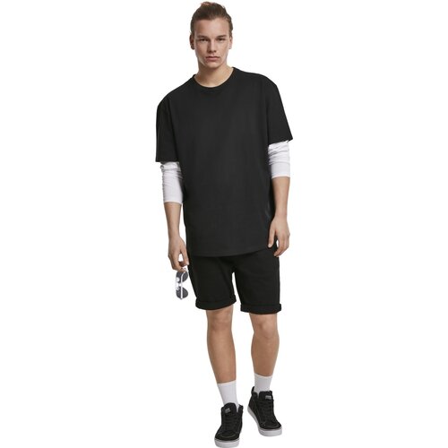 Urban Classics Oversized Shaped Double Layer LS Tee black/white XXL