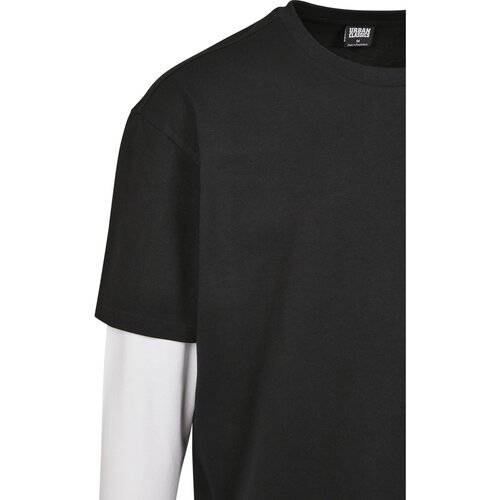 Urban Classics Oversized Shaped Double Layer LS Tee black/white XXL