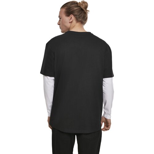 Urban Classics Oversized Shaped Double Layer LS Tee black/white XXL