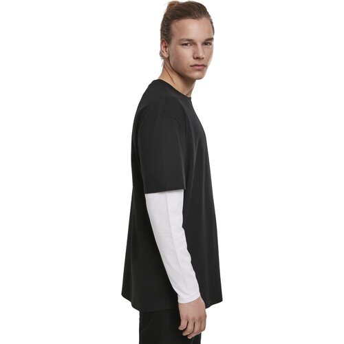 Urban Classics Oversized Shaped Double Layer LS Tee black/white XXL