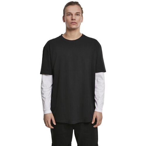 Urban Classics Oversized Shaped Double Layer LS Tee black/white XXL