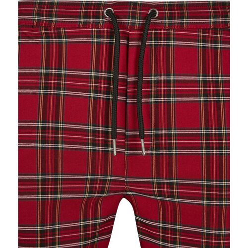 Urban Classics Checker Shorts red/blk M