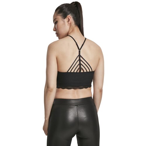 Urban Classics Ladies Laces String Top black XS