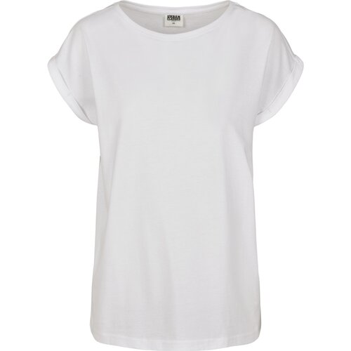 Urban Classics Ladies Organic Extended Shoulder Tee white XXL