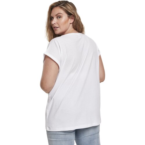 Urban Classics Ladies Organic Extended Shoulder Tee white XXL