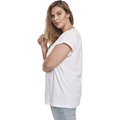 Urban Classics Ladies Organic Extended Shoulder Tee white XXL