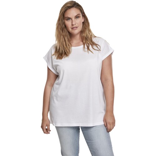 Urban Classics Ladies Organic Extended Shoulder Tee white XXL