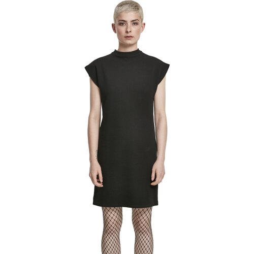 Urban Classics Ladies Naps Terry Extended Shoulder Dress black XS