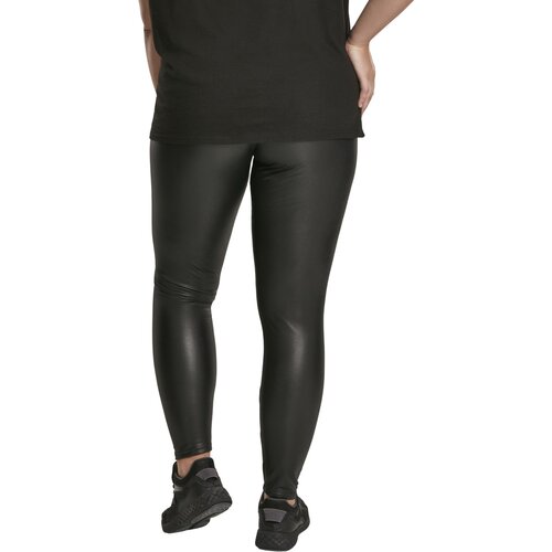 Urban Classics Ladies Faux Leather High Waist Leggings black 3XL