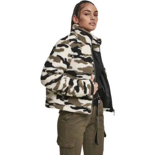 Urban Classics Ladies Camo Sherpa Jacket