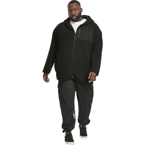 Urban Classics Hooded Sherpa Zip Jacket black 3XL