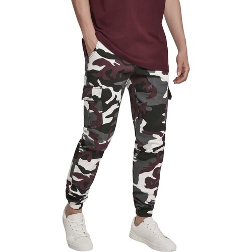 Urban Classics Camo Cargo Jogging Pants 2.0 wine camo 38